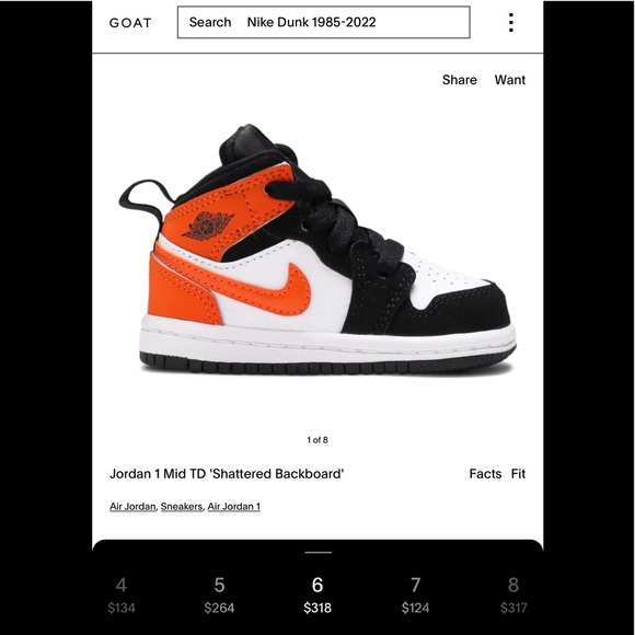 AIR JORDAN MID 1 SHATTERED BACKBOARD SNEAKERS 🔥 - Picture 9 of 10